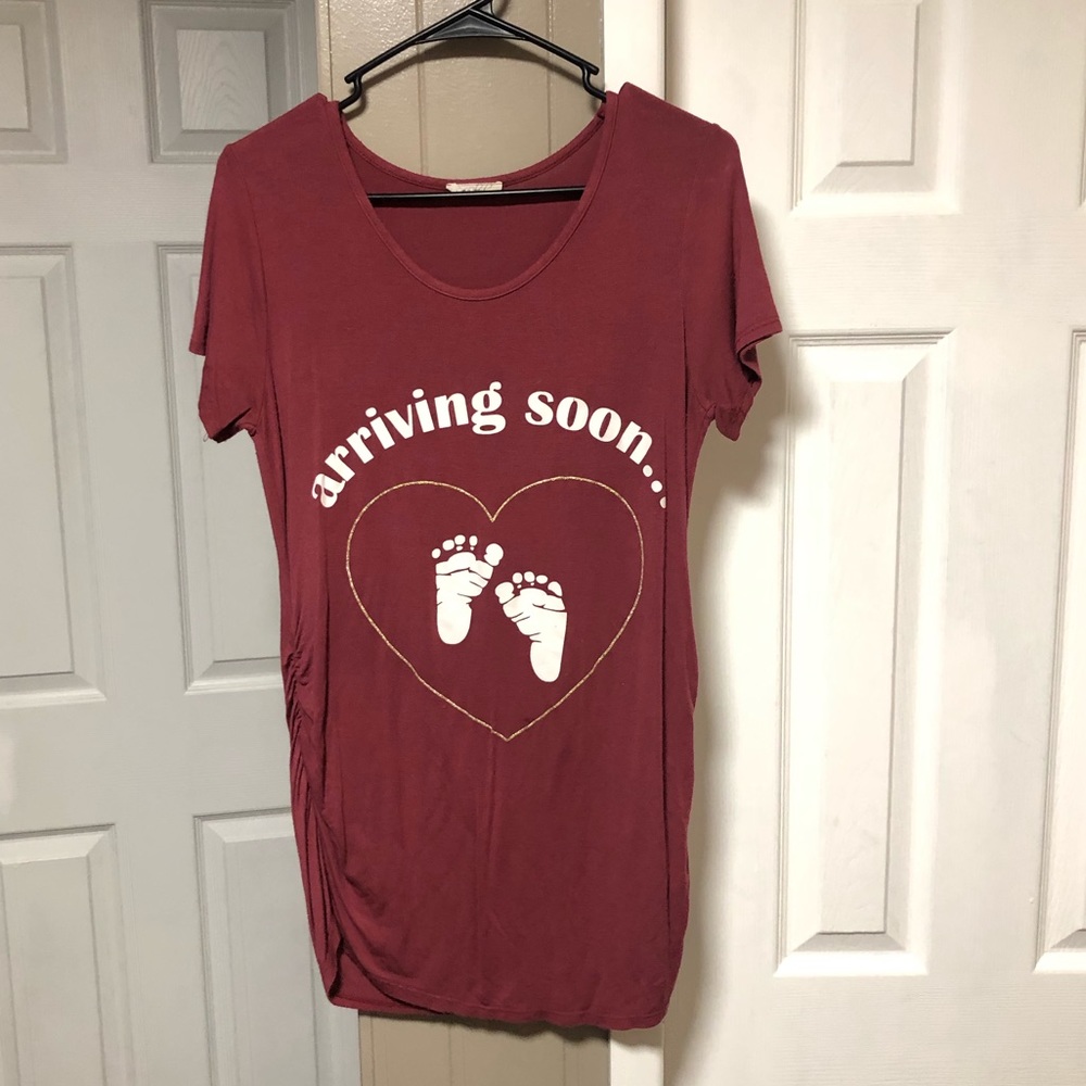 Arriving Soon Maternity Shirt